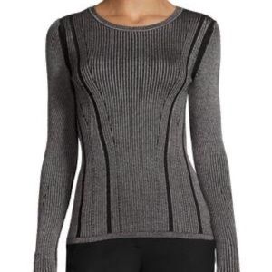 Diane von Furstenberg Rib Knit Merino Wool & Silk Blend Sweater Size Large